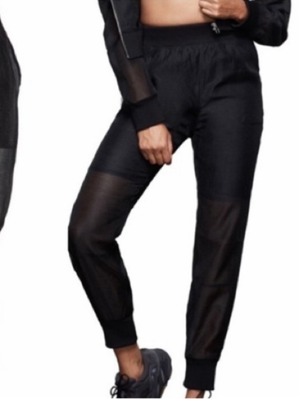 Good American Take Me Out Sheer Joggers